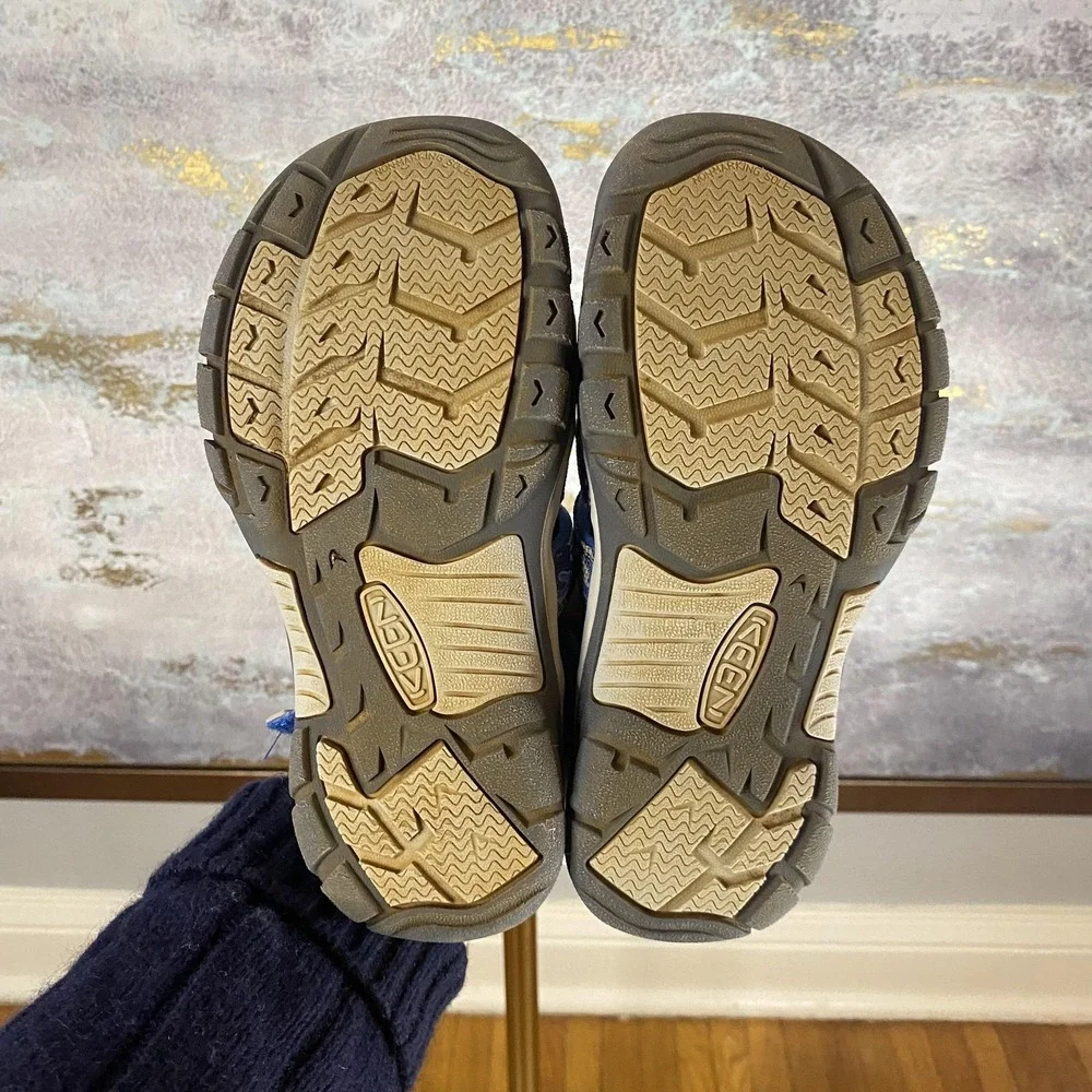 Keen Newport H2 Sandals Shoes Size Youth 4 Blue Camo Fisherman Water Hiking